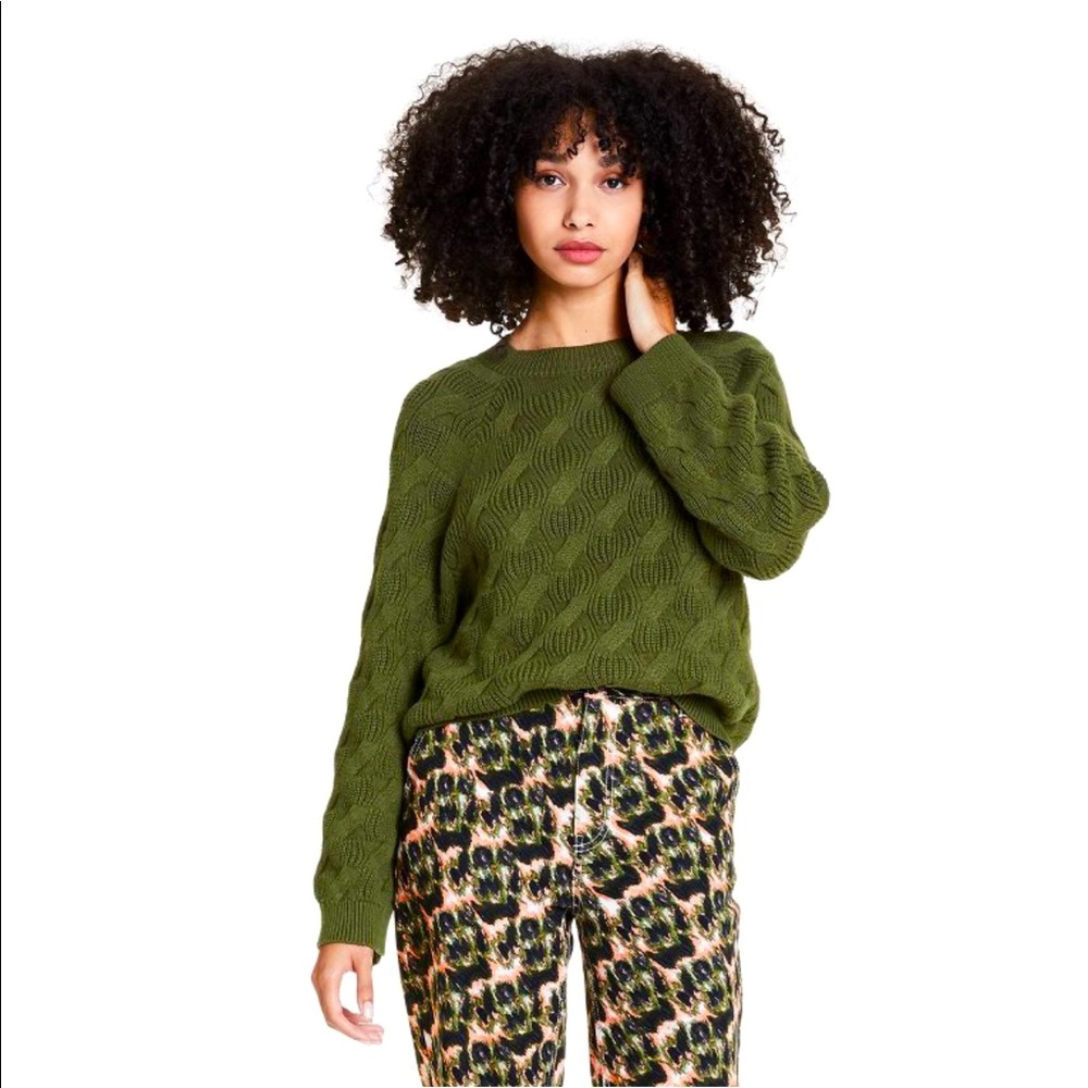 NWT Rachel Comey x target textured green sweater sold out xxs host pick!